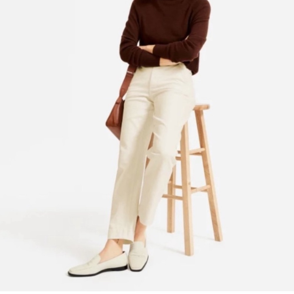 Everlane Straight Leg Crop Pant - Sandstone